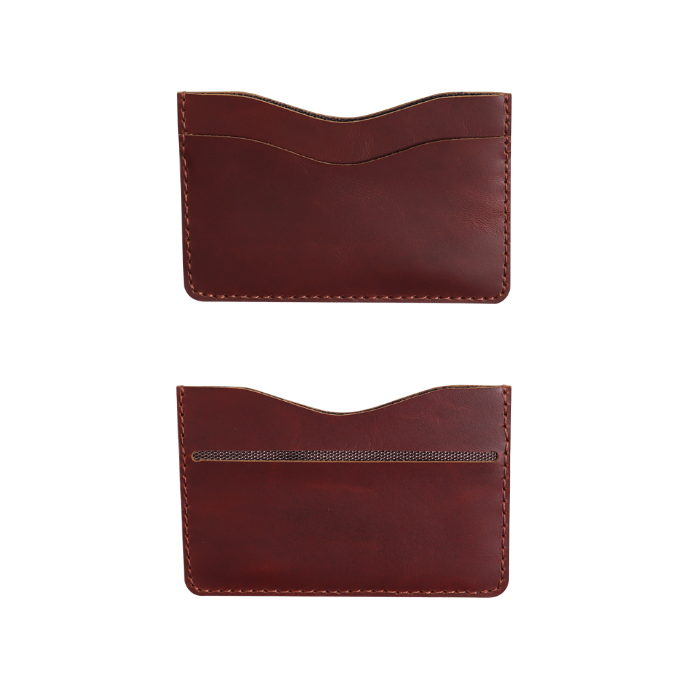 Custom Minimalist Leather Canvas Slim Card Holder Wallet OEM Wholesale
