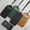 CSLWB Custom Genuine Leather Phone Sleeve with Lanyard - OEM Universal Smartphone Neck Pouch Wholesale