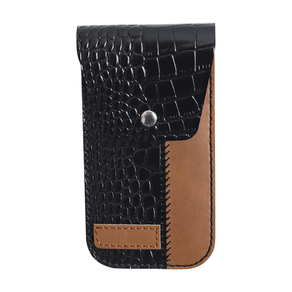 B2B Custom Dual-Color Leather Watch Pouch - OEM/ODM Factory Wholesale Crocodile & Crazy Horse Leather Watch Sleeve