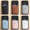 Custom MagSafe Leather Card Wallet with Metal Hinge Flip Stand & Easy Slide Cutout for iPhone 12-18 (9.5x6.5cm)