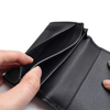 Custom Pebble Grain Leather Bifold Business Card Wallet OEM Wholesale