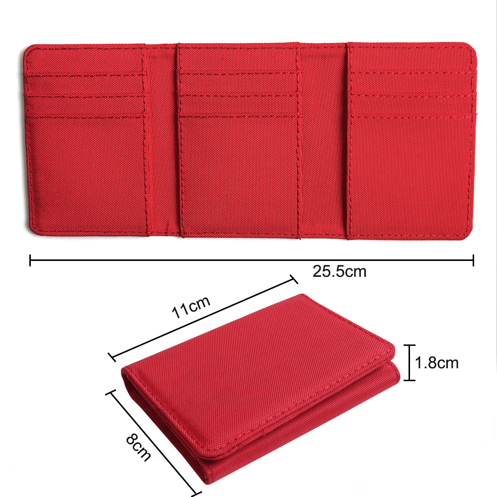 CSLWB Custom Sailcloth Trifold Wallet 11x8cm OEM Water Resistant Wholesale