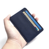 Saffiano Leather Slim Card Holder Wallet for Custom OEM Manufacturing