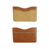 Custom Minimalist Leather Canvas Slim Card Holder Wallet OEM Wholesale