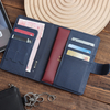 Saffiano Leather Smart Passport Holder Wallet with Snap Closure