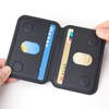 Custom Bifold MagSafe Leather Wallet with Metal Hinge Stand & Dual Card Slots for iPhone 14-18 (9.9x6.7cm)