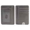 Custom Leather Slim ID Card Holder Wallet with Quick Push Slot OEM