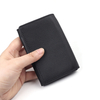 Custom Pebble Grain Leather Bifold Business Card Wallet OEM Wholesale