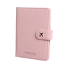 Saffiano Leather Smart Passport Holder Wallet with Snap Closure