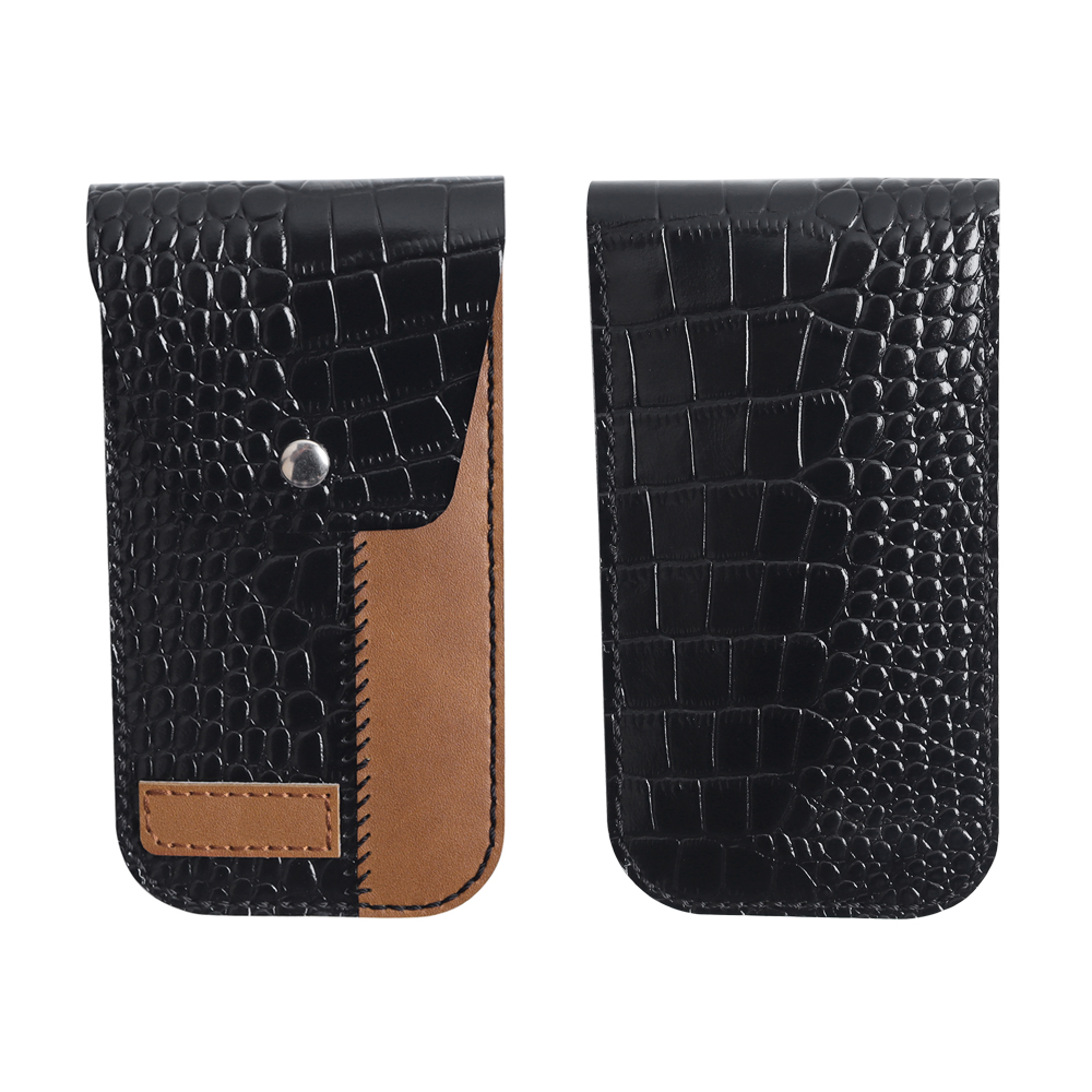 B2B Custom Dual-Color Leather Watch Pouch - OEM/ODM Factory Wholesale Crocodile & Crazy Horse Leather Watch Sleeve