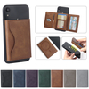 Custom Tri-Fold MagSafe Leather Wallet with Clear ID Window & Magnetic Closure