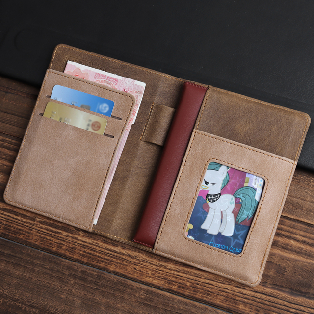 CSLWB Custom Crazy Horse Leather Smart Passport Holder 14x10.5cm with Debossed Logo