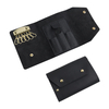 Custom Genuine Leather Key Case Organizer Wallet with Manicure Tool Slots